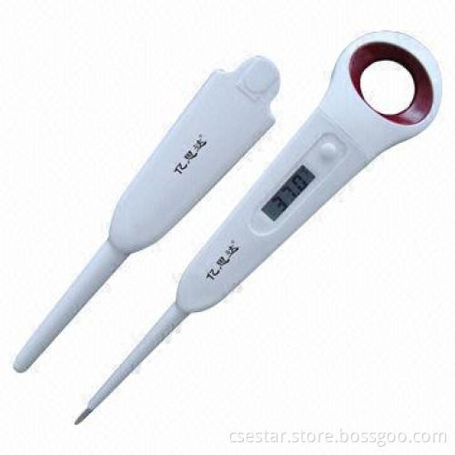 Digital veterinary thermometer for animals